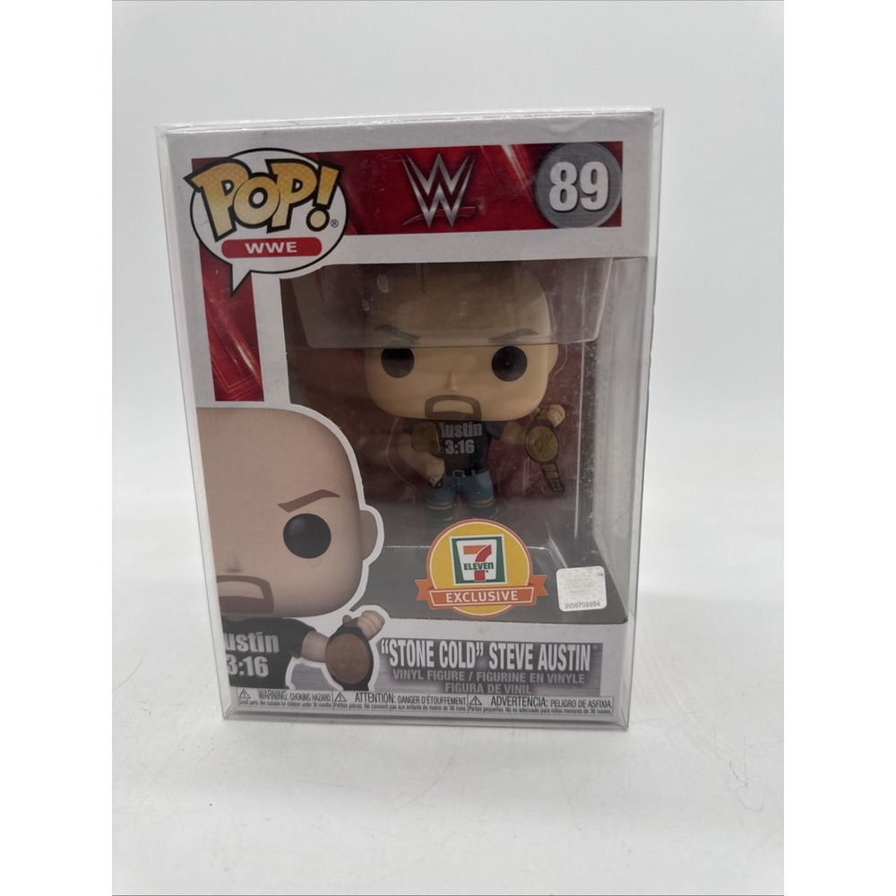 Funko Pop! WWE "Stone Cold" Steve Austin #89 Vinyl Figure 7 Eleven Exclusive New